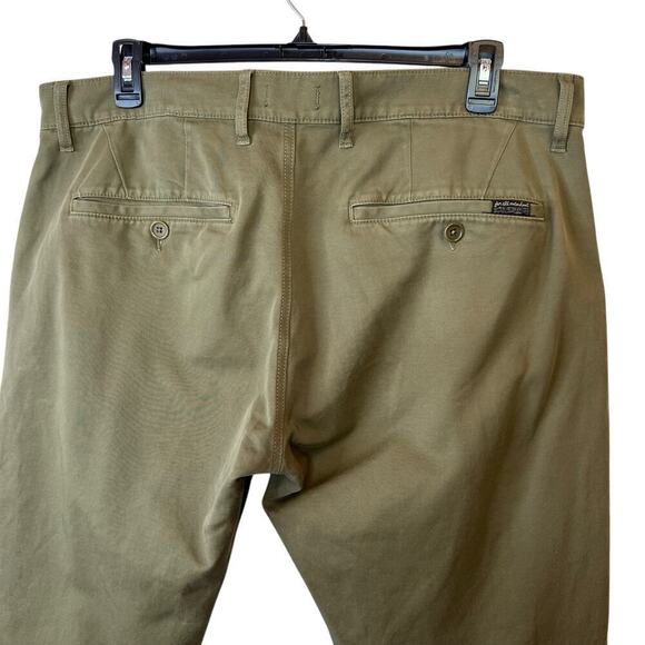 7 for All Mankind Go-To Chino in Military Green Men's Size 40 x 31 - Picture 6 of 15